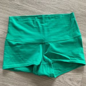 Bright Green Lululemon Shorts